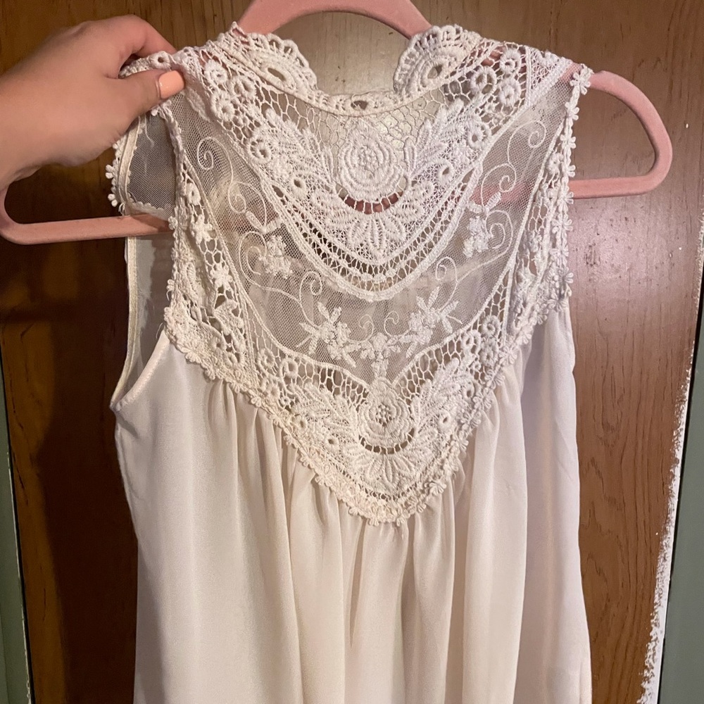 Lace tank top